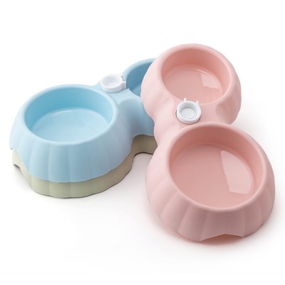 Wholesale Plastic Non-Slip Double Dog Feeding Bowl